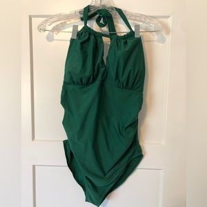 Green Maternity Swimsuit - size Medium